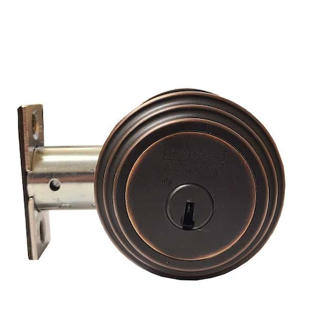 Medeco MEDECO: Single Sided Residential Deadbolt - OIL RUBBED BRONZE 11JR503-10-DLT